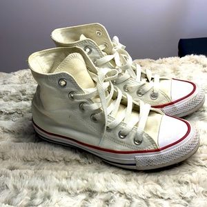 Converse White Hightops
